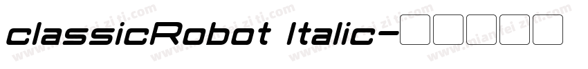 classicRobot Italic字体转换